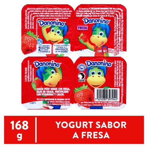 Yogurt Danonino Petit Fresa - 168 g