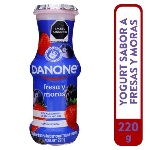 Yogurt Danone Fresa Mora - 220 g