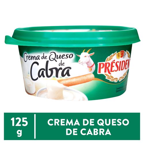 Crema President queso de cabra - 125 g