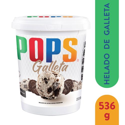 Helado Pops Galleta - 536 g