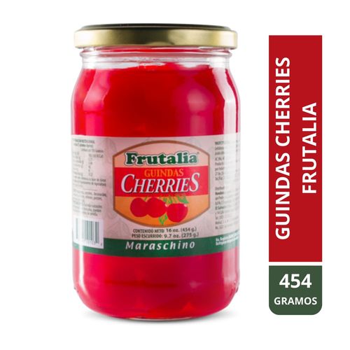 Guindas Frutalia cherries al Maraschino sin tallo - 454 g