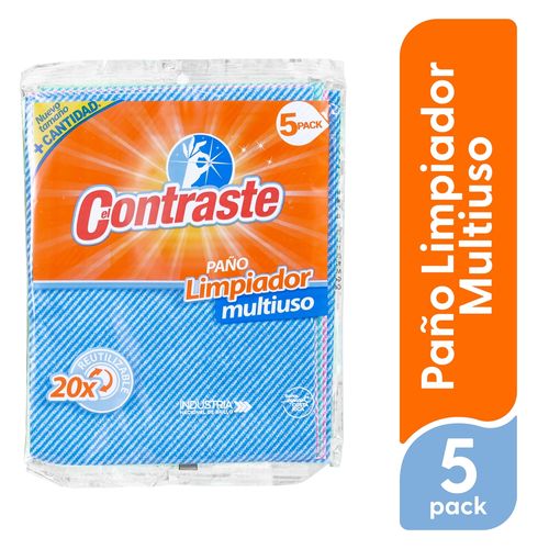 Paño El Contraste Limpiador Multiuso 5 Pack