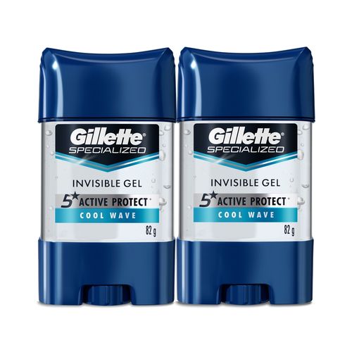 Gel Antitranspirante Gillette Specialized Cool Wave -2 Unidades