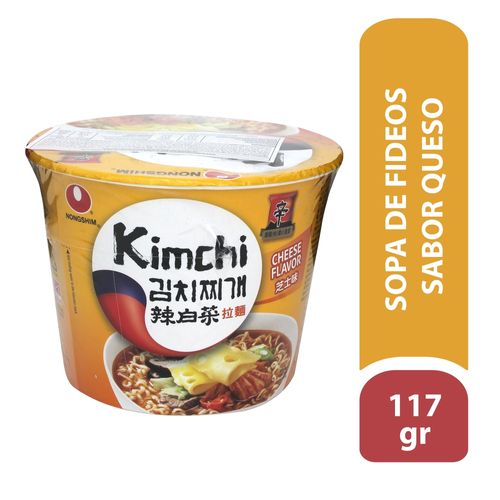 Sopa Nongshim Ramy Vaso Kimchi Queso - 117 g