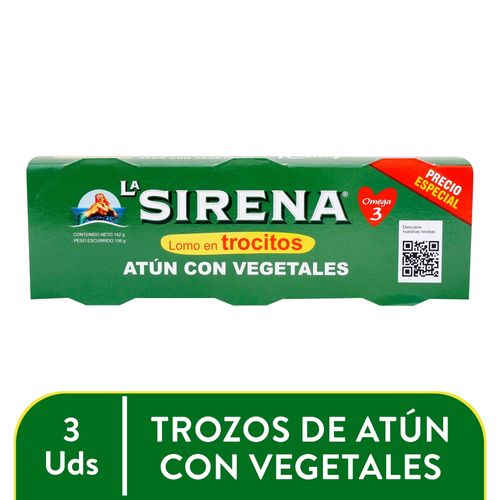 La Siren Atun Troc Vegetal 3pk 426gr