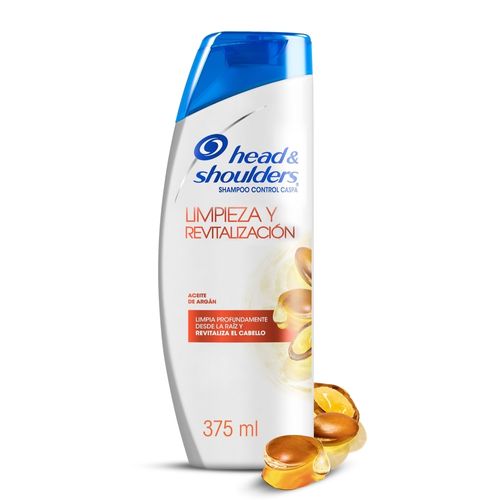 Shampoo  Head & Shoulders Aceite De Argán Limpieza Y Revitalización - 375 ml
