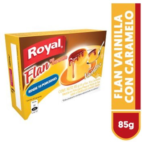 Flan Royal Vainilla Con Caramelo - 85 g