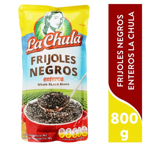 Frijoles La Chula Negros Enteros - 800 g