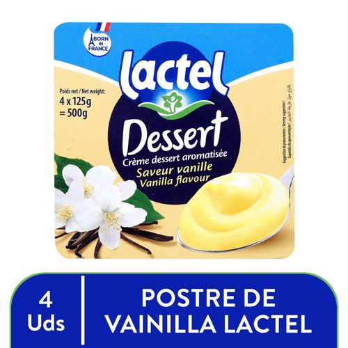 Lactel Dessert Vainilla 4pack 125gr