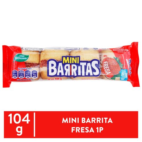 Mini Barrita Fresa 1p 104 Gr Mla