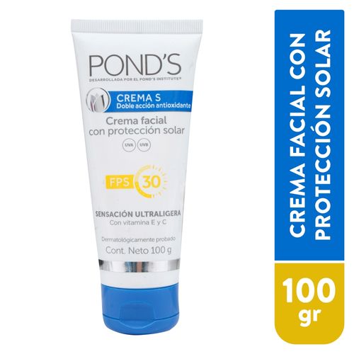 Crema facial Pond's humectante nutritiva FPS 30 en Tarro - 100 g
