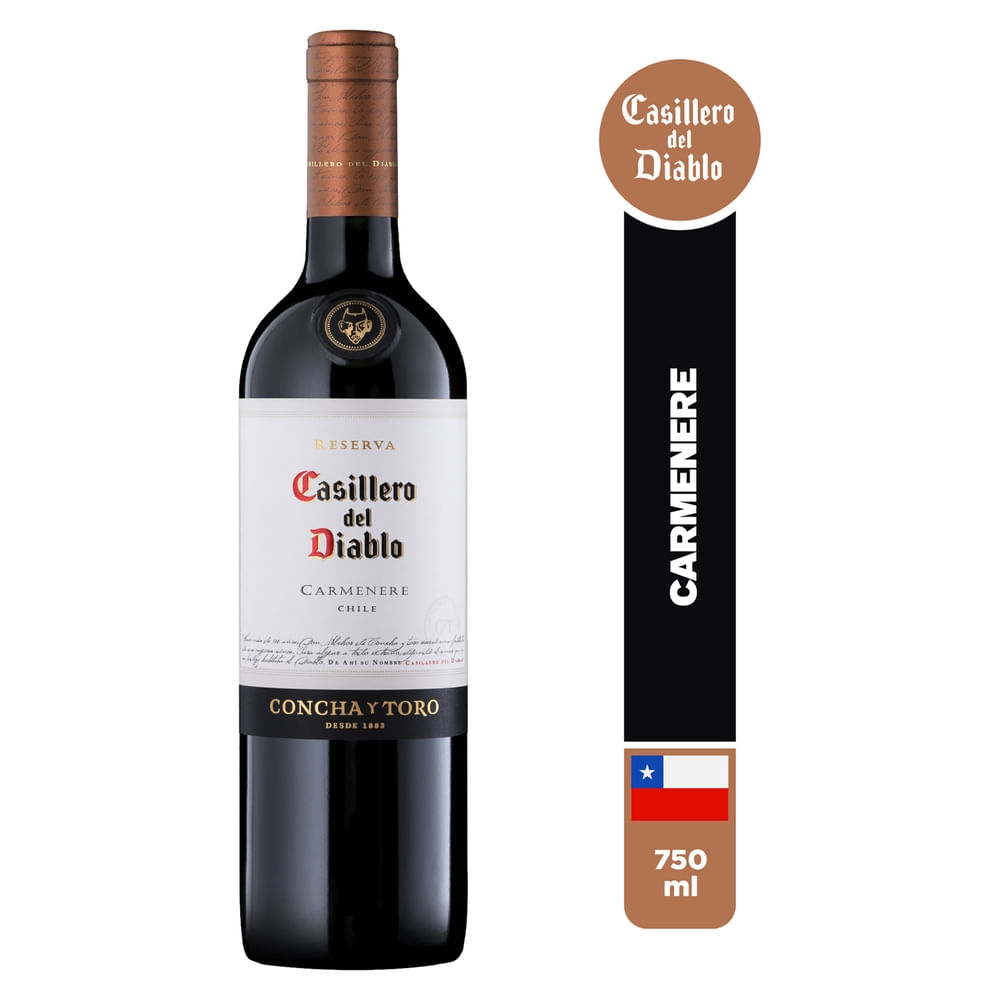 Vino Tinto Casillero Del Diablo, Carmenere - 750ml