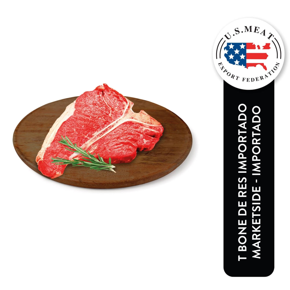 Carne de res Marketside t bone - precio indicado por libra