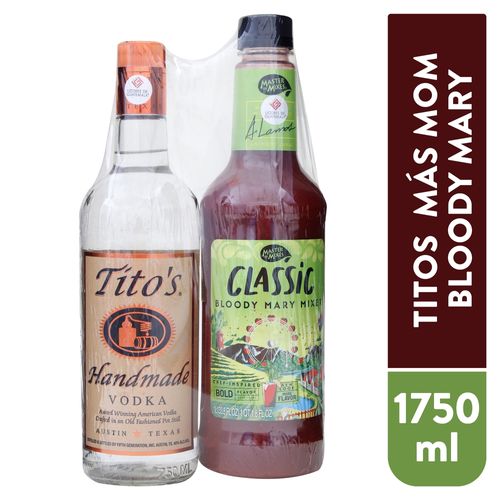Vodka Titos más blody mary mix