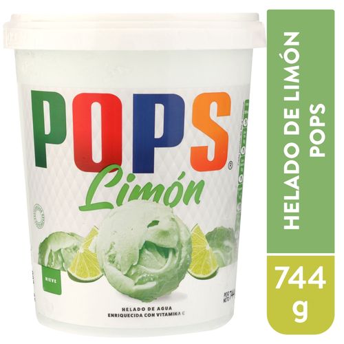 Helado Pops Nieve Sabor Limón - 744g