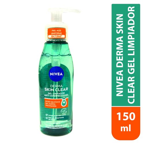 Gel limpiador Nivea derma skin -150 ml