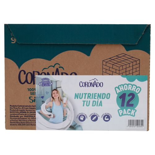 Leche Coronado Deslactosada Caja 12 Unidades