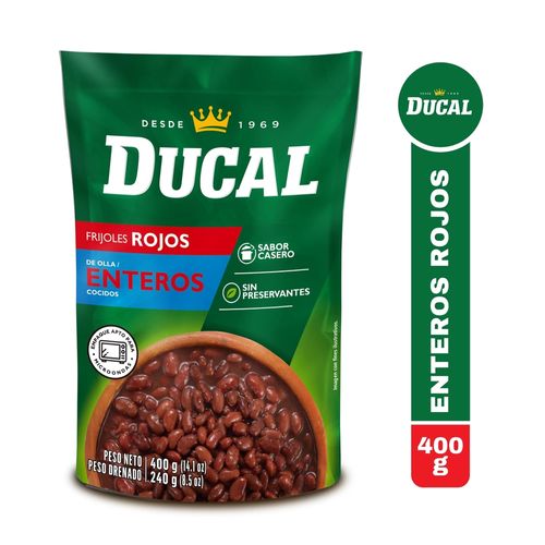 Ducal Frijol Rojo Entero Dpk 400gr