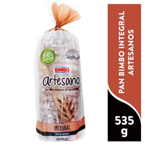 Pan Bimbo Integral Artesano - 535 g