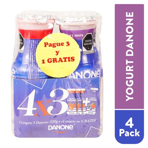 Yogurt Danone Variedad 4 Pack - 880gr