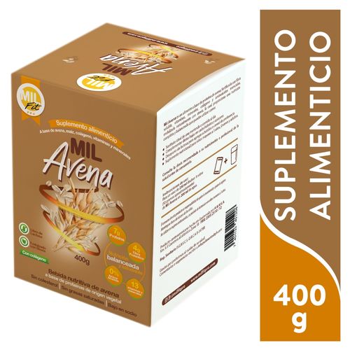 Suplemento alimenticio Mil fit a base de avena