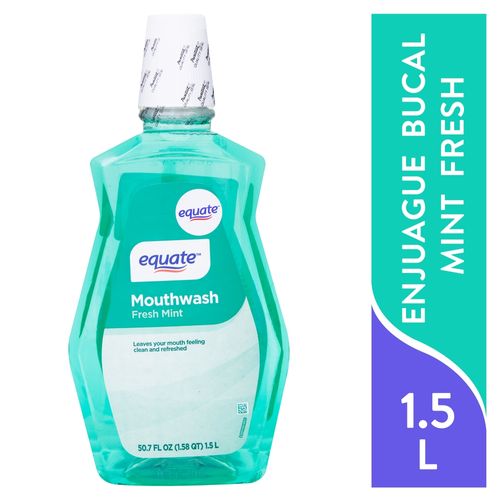 Enjuague Bucal Marca Equate Mint Fres -1500 ml