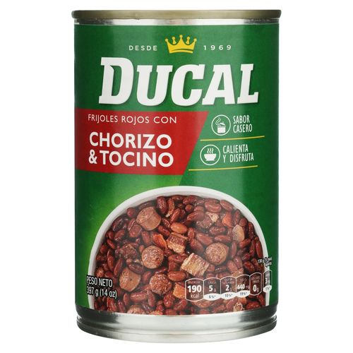 Frjol Ducal con chorizo y tocino - 397 g