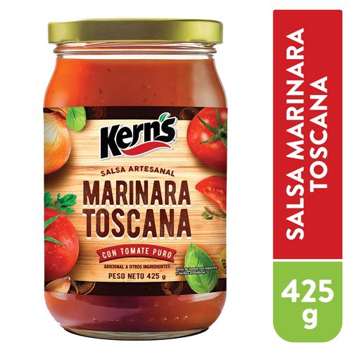 Salsa Artesanal De Tomate Kern's Sabor A Marinara Toscana - 425g