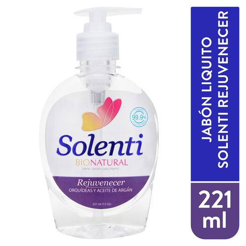 Jabón Liq Solenti bio natural rejuvenecer - 221 ml