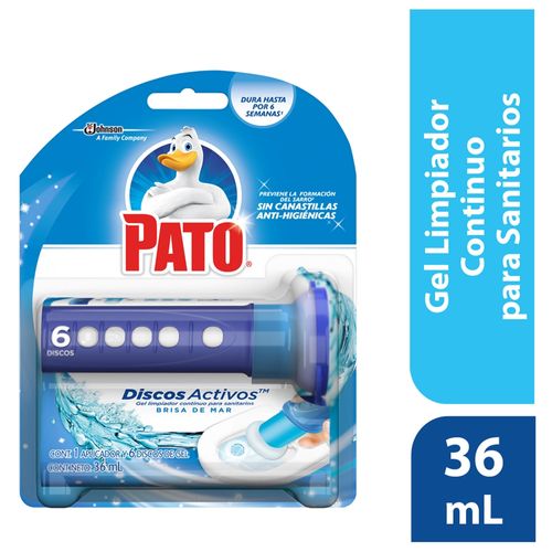 Discos Pato para baños activos brisa de mar con un aplicador - 36 ml