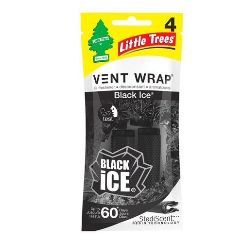 Little Tree Aromatizante Vent Wrap Blac Ice 4Pack