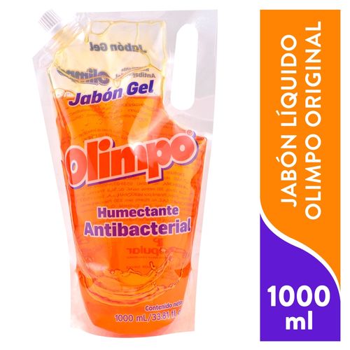 Jabón en gel Olimpo original humectante antibacterial - 1000 ml