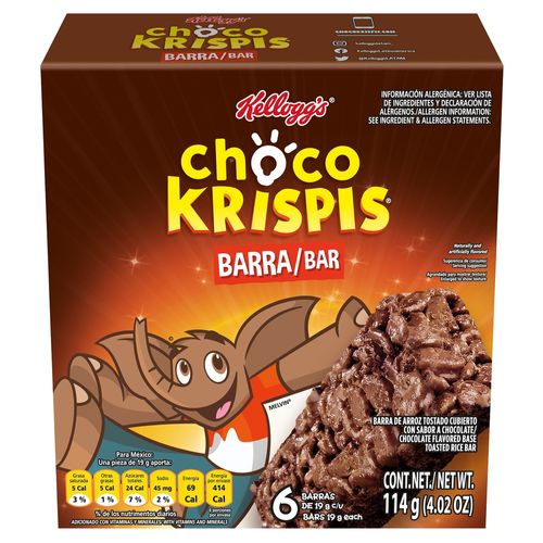 Barras de Cereal Kelloggs Choco Krispis 6 Pack - 114 g