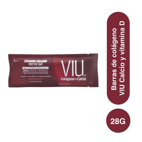 Barras de colágeno VIU Calcio y vitamina D - On the Go - 28 g