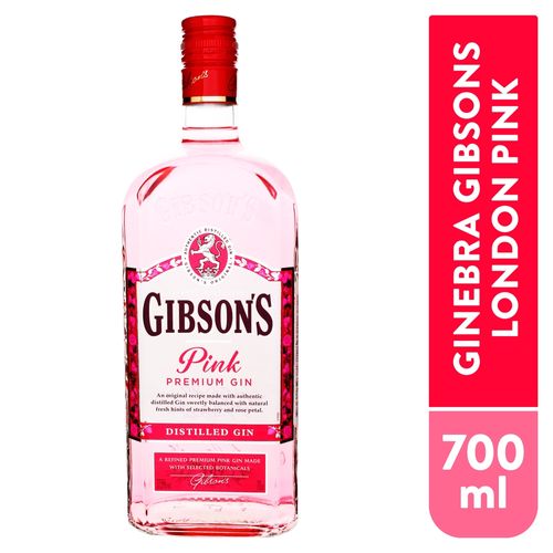 Ginebra Gibson's london pink premium  - 700 ml