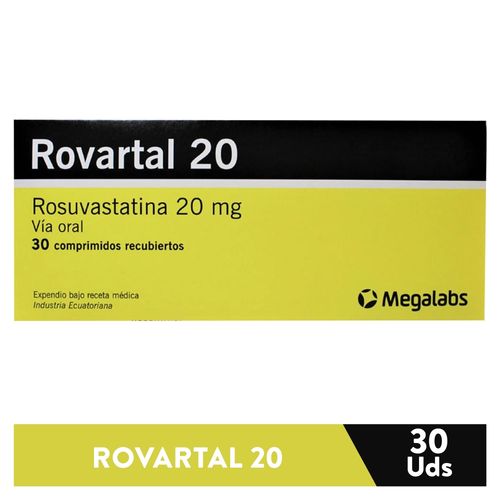 Rovartal 20 mg caja 50 comprimidos - Precio indicado por caja