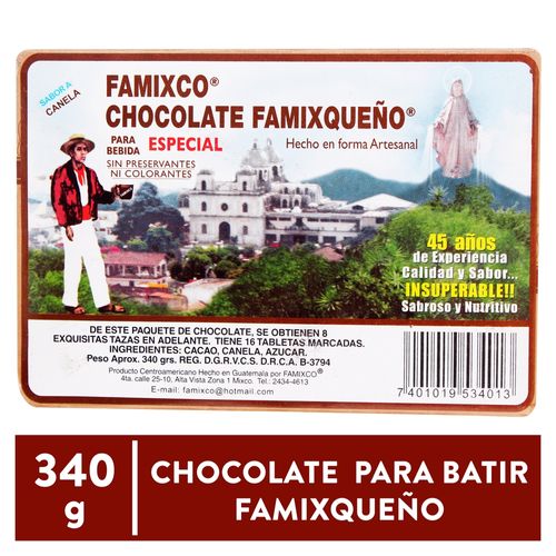 Chocolate Mixqueno Para Batir - 340 g