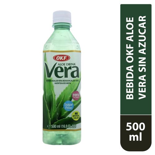 Bebida OKF Aloe Vera Sin Azúcar - 500 ml