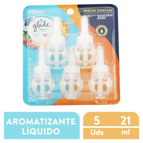 Aromatizante Glade Aceites Naturales Mix Fragancias 5 Repuestos 105Ml