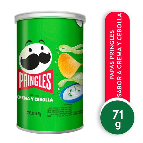Papas Pringles Sabor a Crema y Cebolla - 71 g