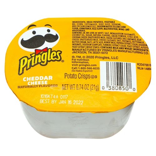 Papas Pringles Queso Cheddar - 21 g