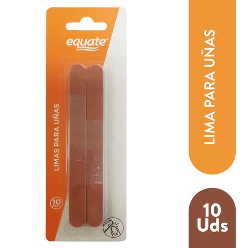Limas Para Uñas Marca Equate - 10 Unidades