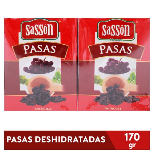 Pasas Sasson Deshidratadas 4 Pack - 170 g