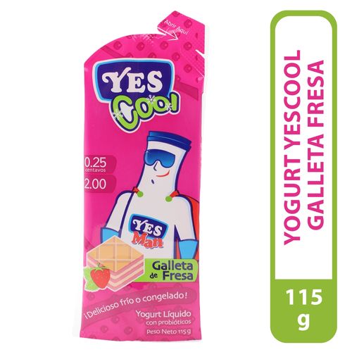 Yogurt Yes cool Galleta Fresa - 115 g