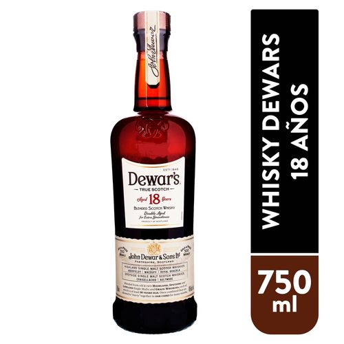 Whisky Dewars 18 Años - 750ml
