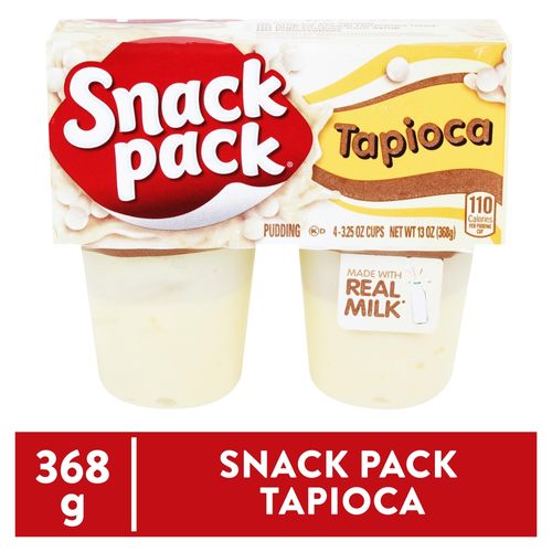 Pudding Snack Pack de tapioca 4 pack - 368 g
