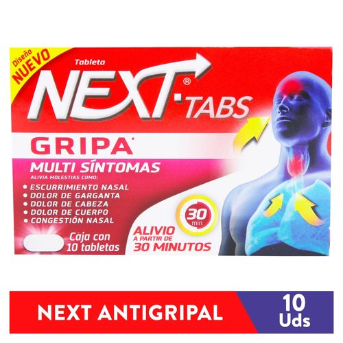 Next Alivio de la Gripe - 10 tabletas