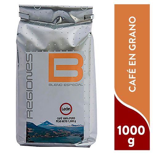 Café  León 100% Puro Regiones Blend Especial Grano - 1000 g
