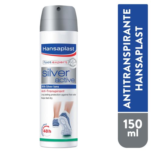 Antitranspirante Hansaplast Silver Active para pies  - 150ml