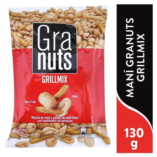 Mezcla Granuts Maní y Palitos de Maíz  Grillmix - 130 g